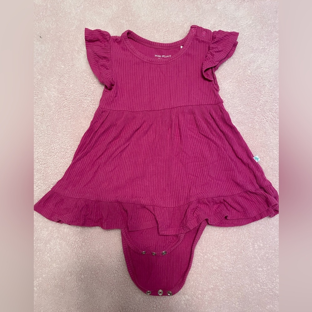 Posh peanut ribbed twirl bodysuit